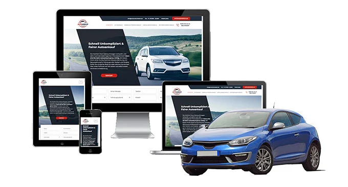 ankauf mobil Ankaufseite mobil – Autoankauf Kelkheim (Taunus) mit rotem PKW